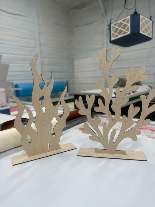 LASER CUTOUTS REEF (1/4" WOOD)