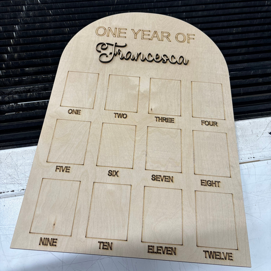 Custom Laser Cut/engraved Milestone 2x3